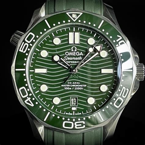 omega seamaster diver green dial.